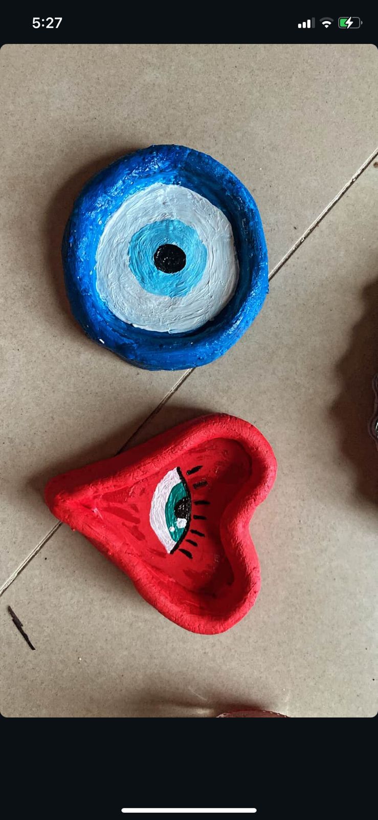 Evil eye and Heart-eye Ashtray